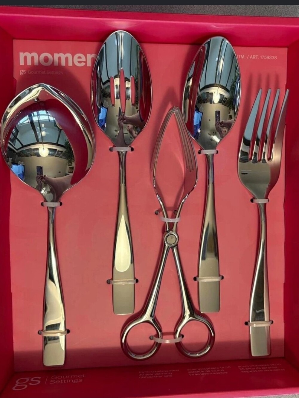 Gourmet Settings Moments 5-piece Classic Set 18/10 Stainless Steel Service NIB